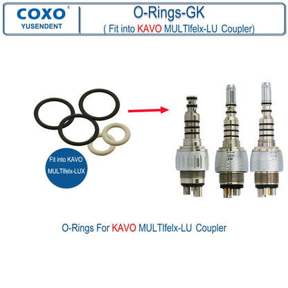 Dentistry Supplies & Equipment Hand piece High Speed CX207-G Fibre (5 O-Rings-GK kit Fit KAVO MULTI Flex -LU Coupler)
