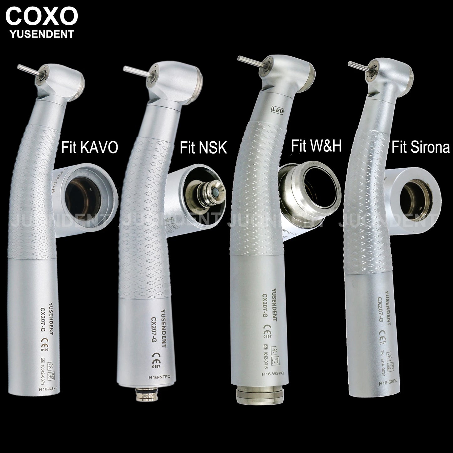 Dentistry Supplies & Equipment Hand piece High Speed CX207-G Fibre (Handpiece fit 4 Brands Picture)