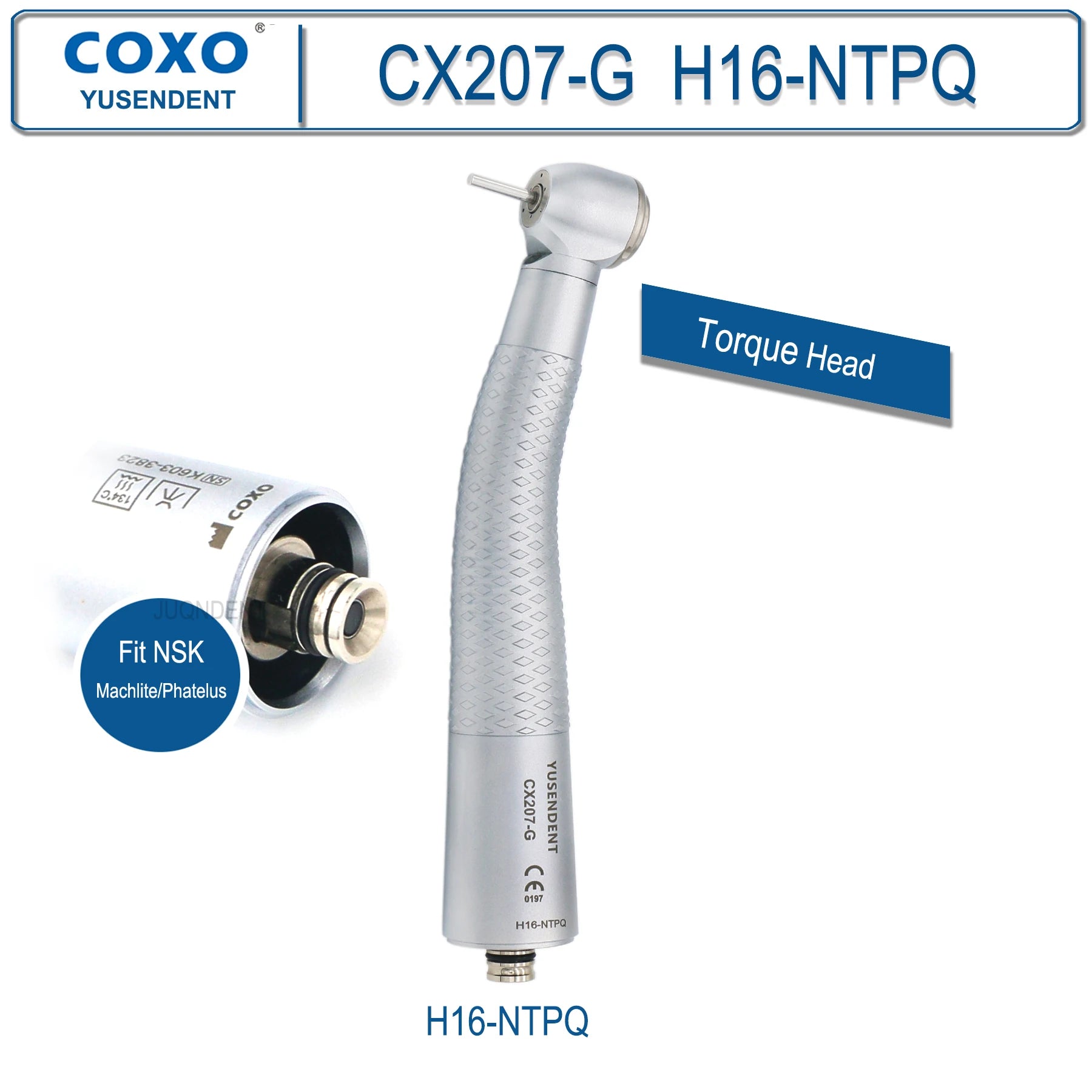 Dentistry Supplies & Equipment Hand piece High Speed CX207-G Fibre (Handpiece H16-NTPQ Picture Fit NSK)