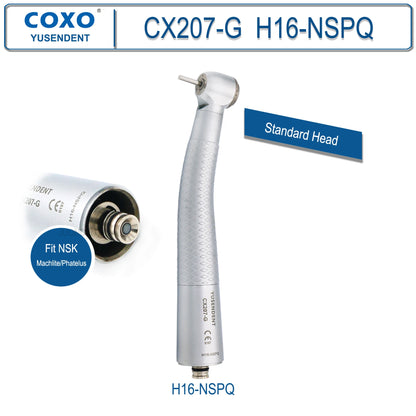 Dentistry Supplies & Equipment Hand piece High Speed CX207-G Fibre (Handpiece H16-NSPQ Picture Fit NSK Mach lite/Coupler)