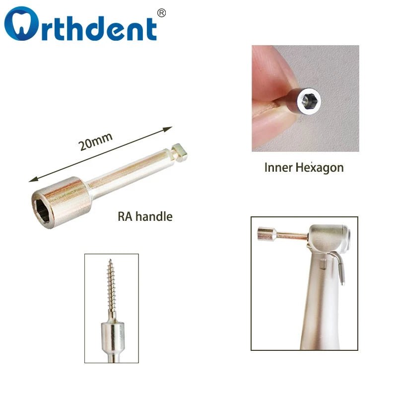 Dentistry Supplies & Equipment Hexagon Braces Screw Tool – Easy Orthodontic Care RA Handle Sizes