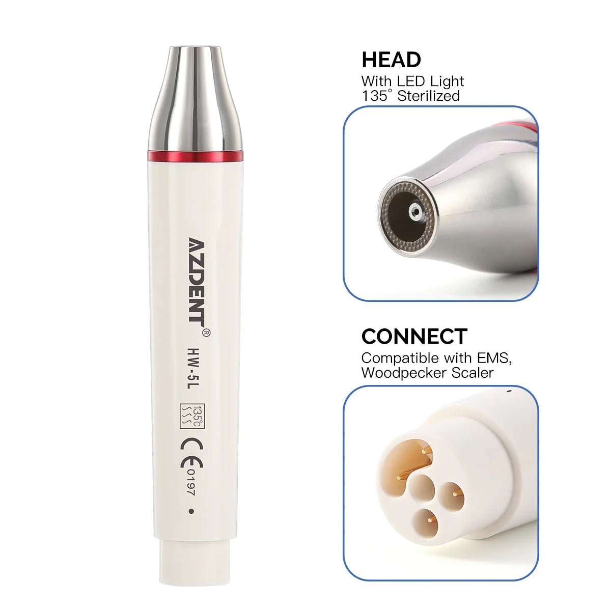 Dentistry Supplies & Equipment Light Ultrasonic Scaler AZDENT LED