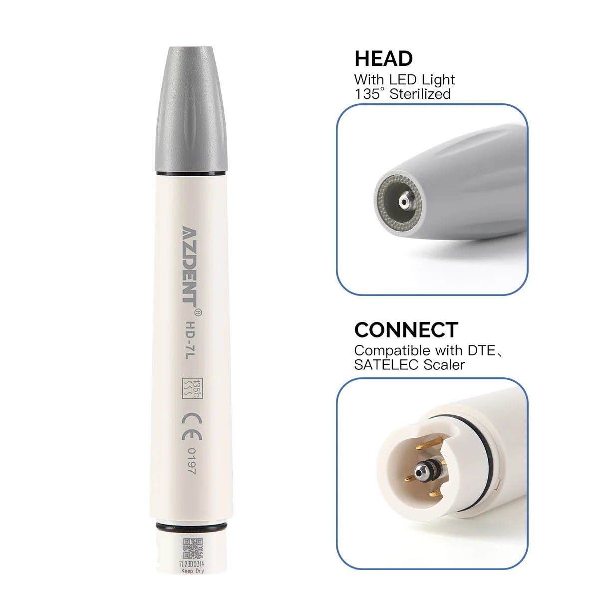 Dentistry Supplies & Equipment Light Ultrasonic Scaler AZDENT LED