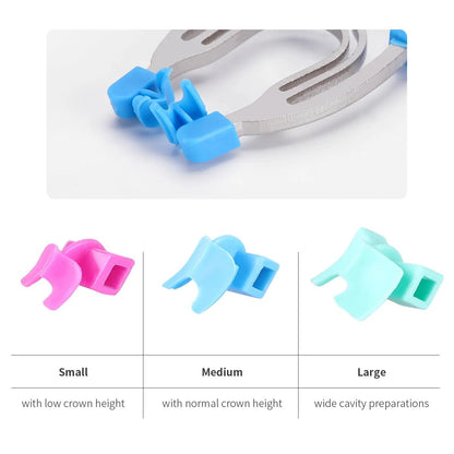 Dentistry Supplies & Equipment Matrix Sectional Contoured Clamps Sizes of clamps shown (Small, Medium, Large)