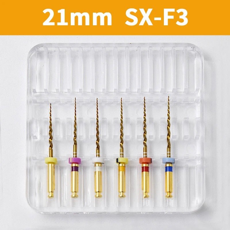 Dentistry Supplies & Equipment Nickel titanium flexible files 21/25 mm Picture of 21 mm SX-F3 Set Assorted (6 pieces)