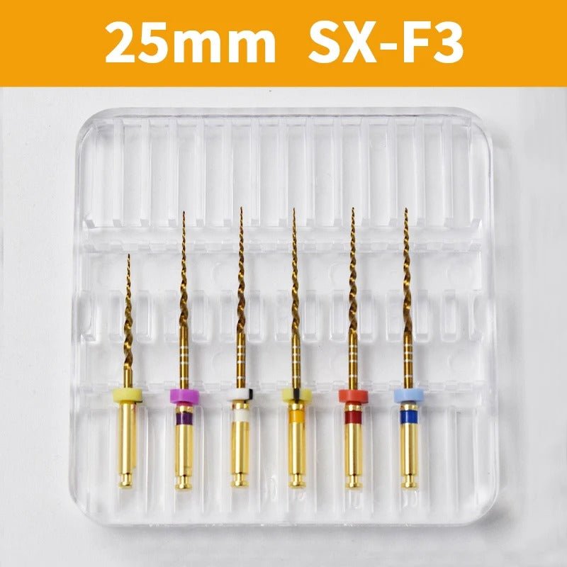 Dentistry Supplies & Equipment Nickel titanium flexible files 21/25 mm Picture of 25 mm SX-F3 Assorted Set (6 pieces)