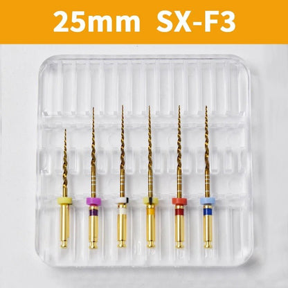 Dentistry Supplies & Equipment Nickel titanium flexible files 21/25 mm Picture of 25 mm SX-F3 Assorted Set (6 pieces)