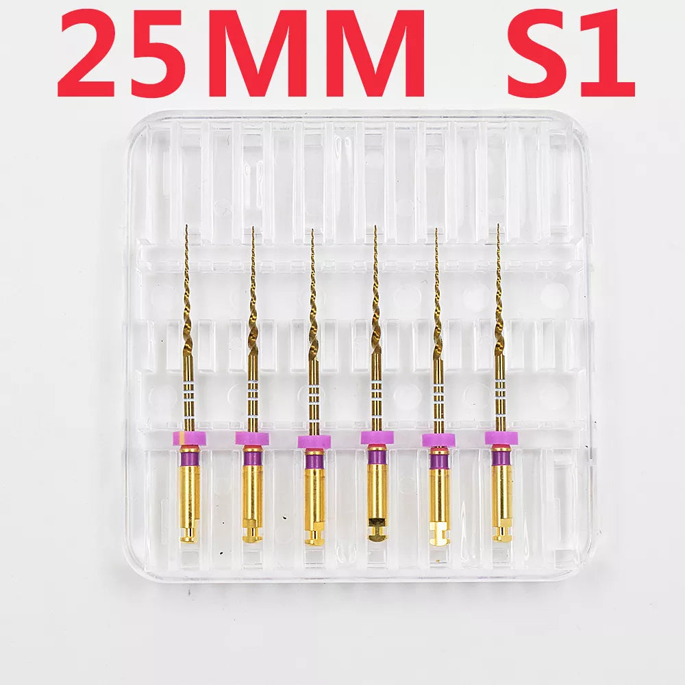 Dentistry Supplies & Equipment Nickel titanium flexible files 21/25 mm Picture of 25 mm S1 Set (6 pieces)