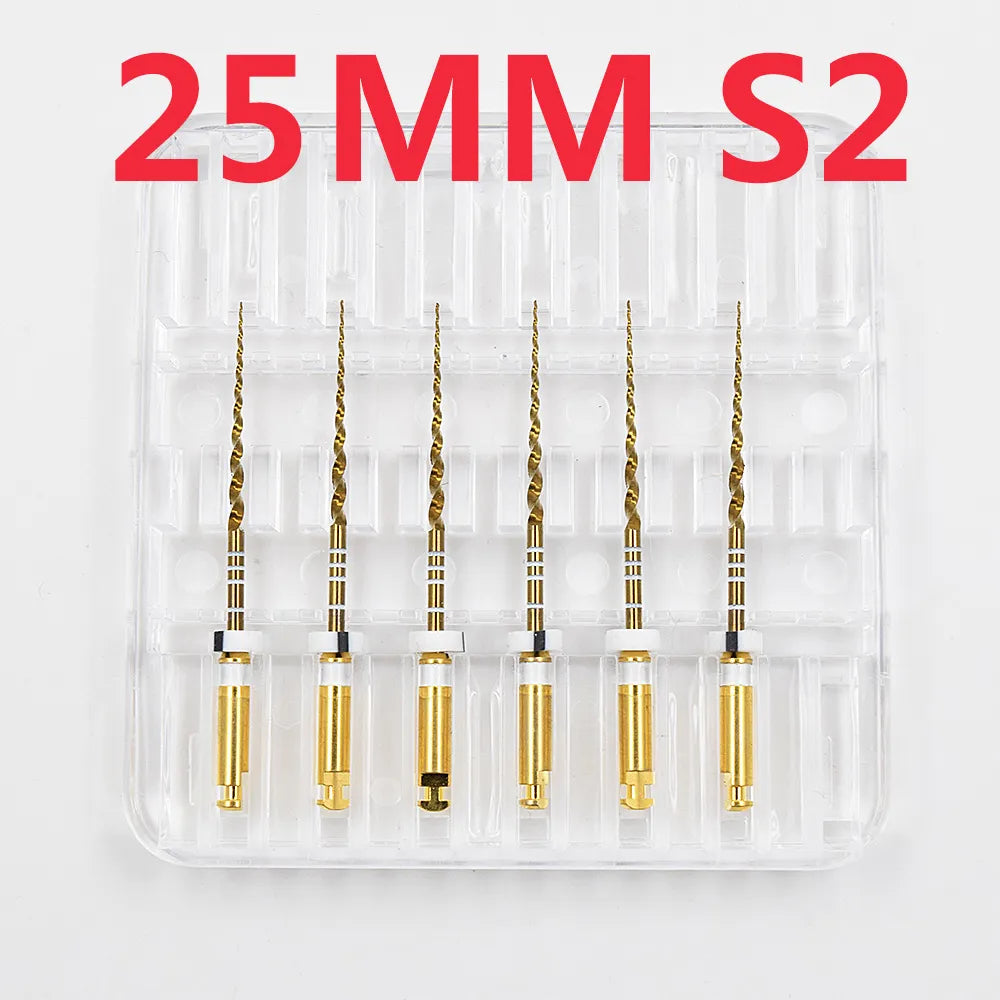 Dentistry Supplies & Equipment Nickel titanium flexible files 21/25 mm Picture of 25 mm S2 Set (6 pieces)