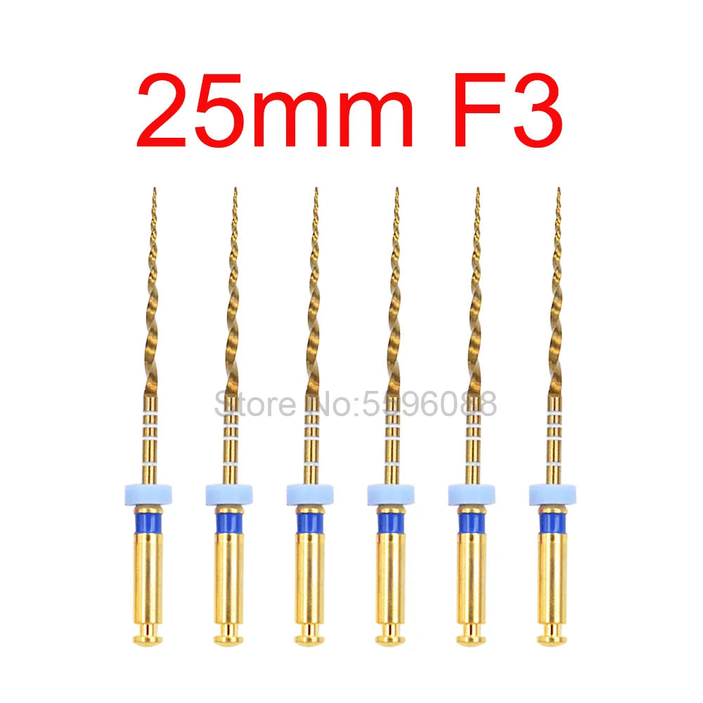 Dentistry Supplies & Equipment Nickel titanium flexible files 21/25 mm Picture of 25 mm F3 Set (6 pieces)
