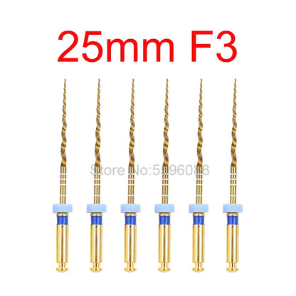 Dentistry Supplies & Equipment Nickel titanium flexible files 21/25 mm Picture of 25 mm F3 Set (6 pieces)