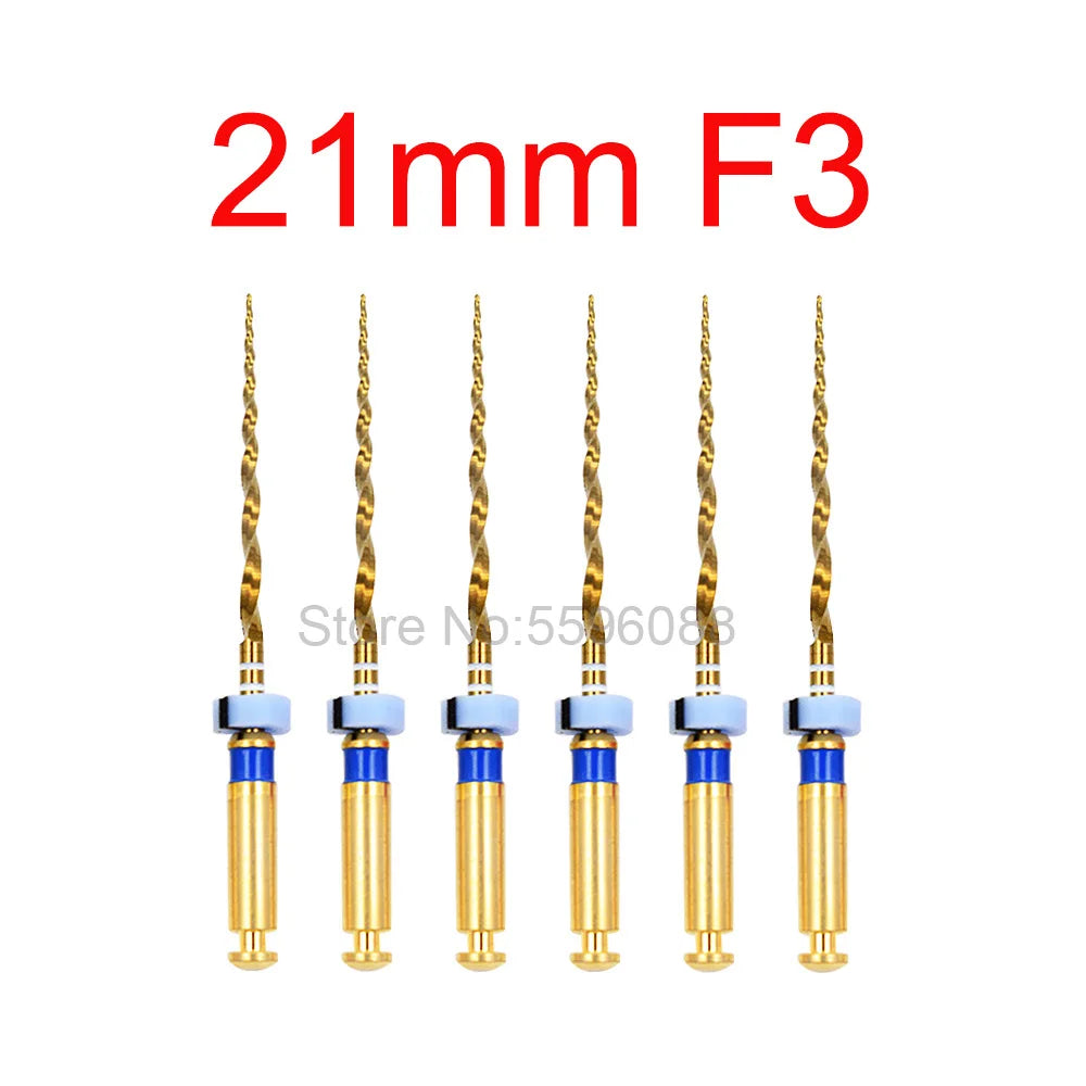 Dentistry Supplies & Equipment Nickel titanium flexible files 21/25 mm Picture of 21 mm F3 Set (6 pieces)