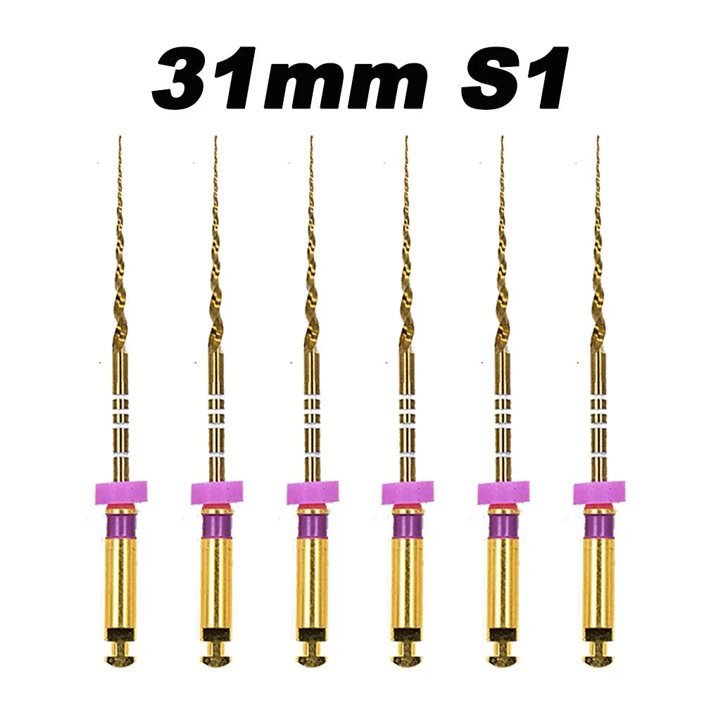 Dentistry Supplies & Equipment Nickel titanium flexible files 19/31 mm Picture of 31 mm S1 Set (6 pieces)