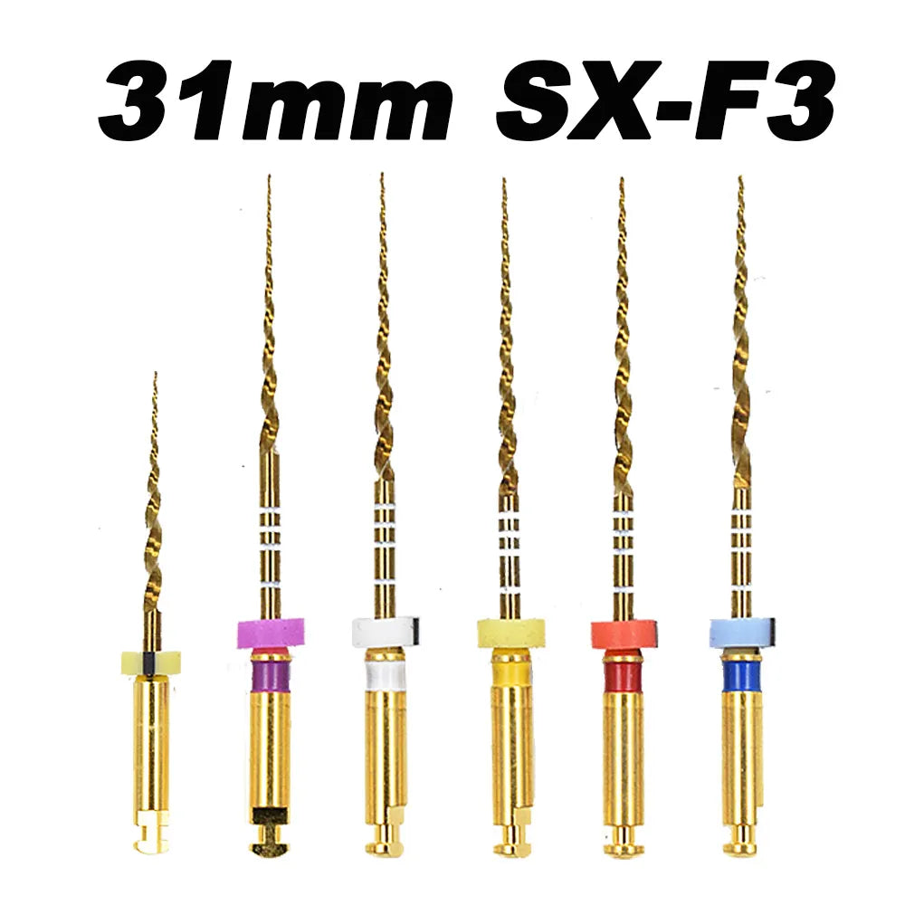 Dentistry Supplies & Equipment Nickel titanium flexible files 19/31 mm Picture of 31 mm SX-F3 Set (6 pieces)
