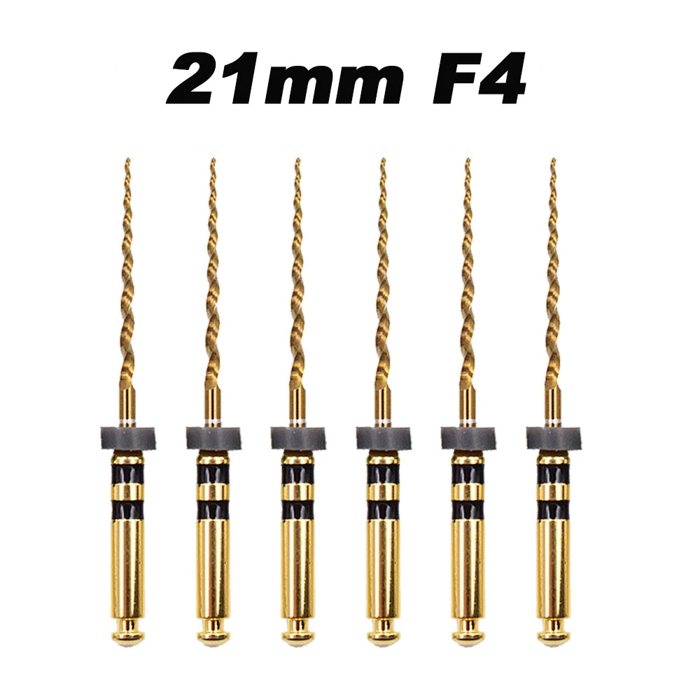 Dentistry Supplies & Equipment Nickel titanium flexible files 21/25 mm Picture of 21 mm F4 Set (6 pieces)