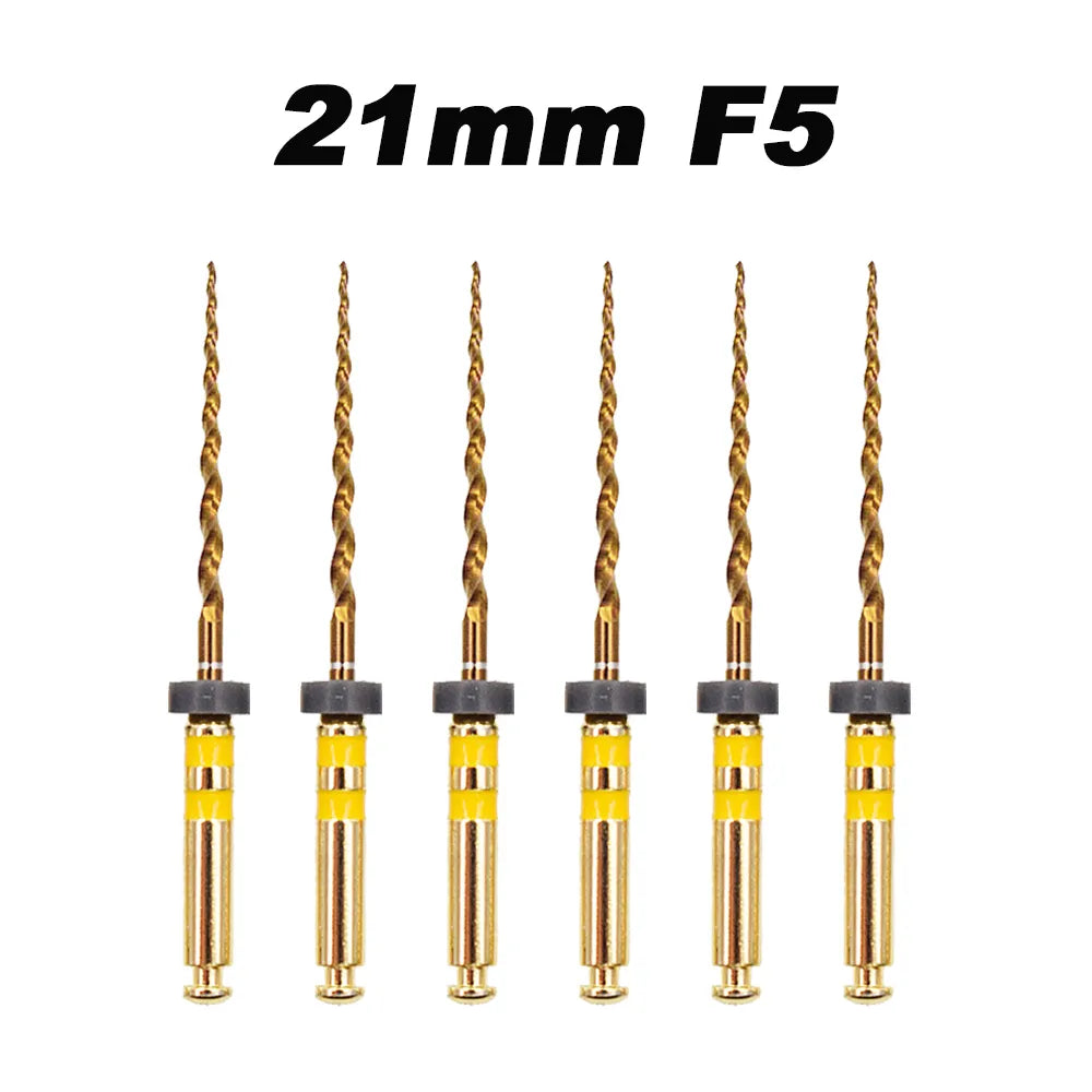 Dentistry Supplies & Equipment Nickel titanium flexible files 21/25 mm Picture of 21 mm F5 Set (6 pieces)