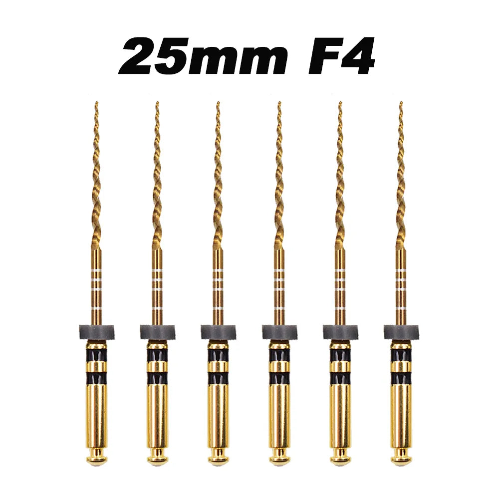 Dentistry Supplies & Equipment Nickel titanium flexible files 21/25 mm Picture of 25 mm F4 Set (6 pieces)