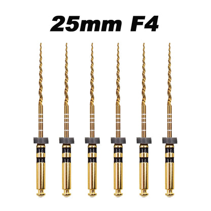 Dentistry Supplies & Equipment Nickel titanium flexible files 21/25 mm Picture of 25 mm F4 Set (6 pieces)