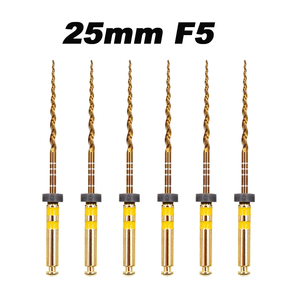 Dentistry Supplies & Equipment Nickel titanium flexible files 21/25 mm Picture of 25 mm F5 Set (6 pieces)