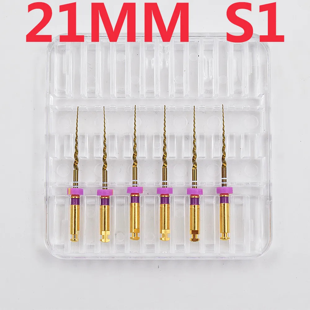 Dentistry Supplies & Equipment Nickel titanium flexible files 21/25 mm Picture of 21 mm S1 Set (6 pieces)