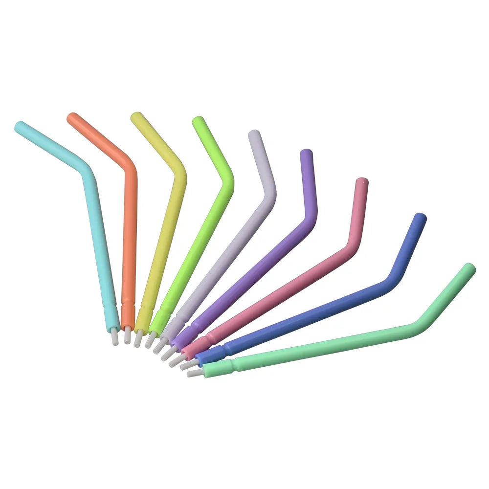 Dentistry Supplies & Equipment Nozzle Tips (3 Way Syringe Unit Chair) Bag of 250 pieces Picture of 9 pieces all different colours