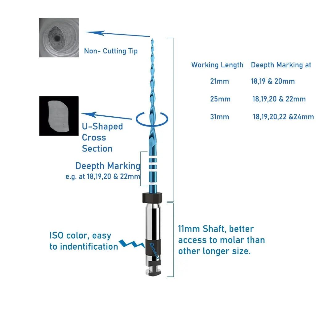 Dentistry Supplies & Equipment Orthodontist Blue Endodontic Files