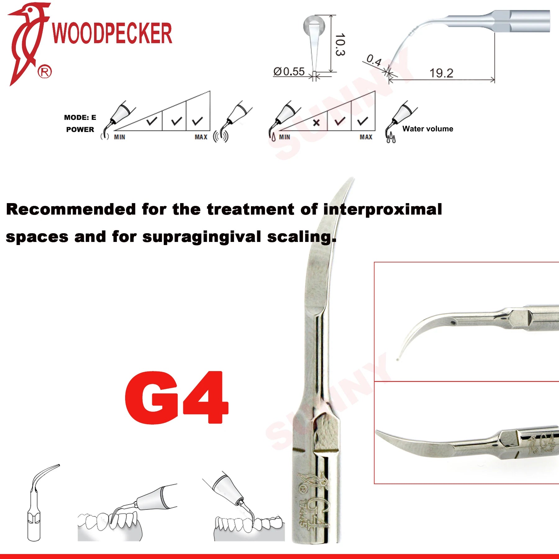 Dentistry Supplies & Equipment Scaler Tips Ultrasonic Tooth Cleaning
(Picture of G4 Piece Offers + sizes and Detail)