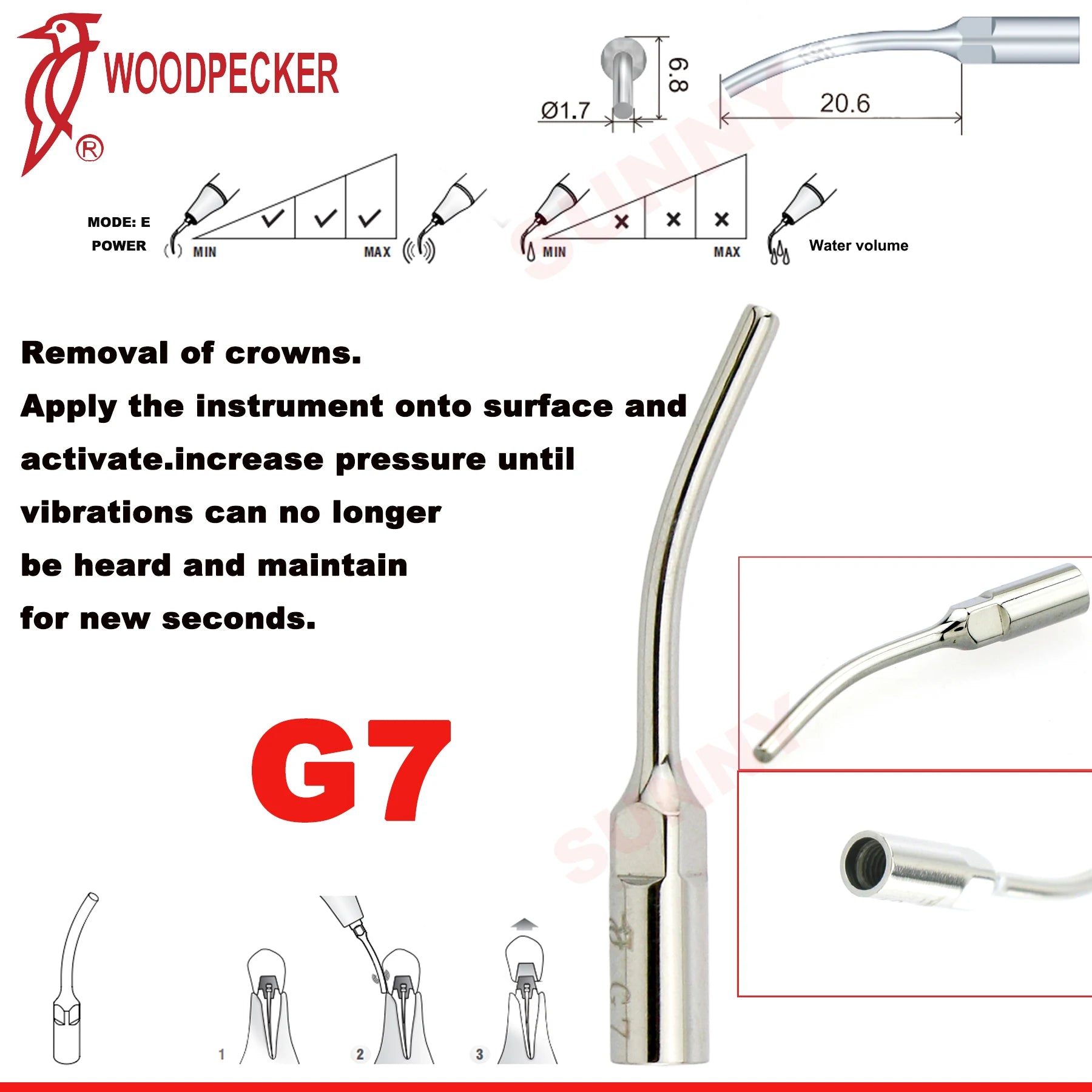 Dentistry Supplies & Equipment Scaler Tips Ultrasonic Tooth Cleaning
(Picture of G7 Piece Offers + sizes and Detail)