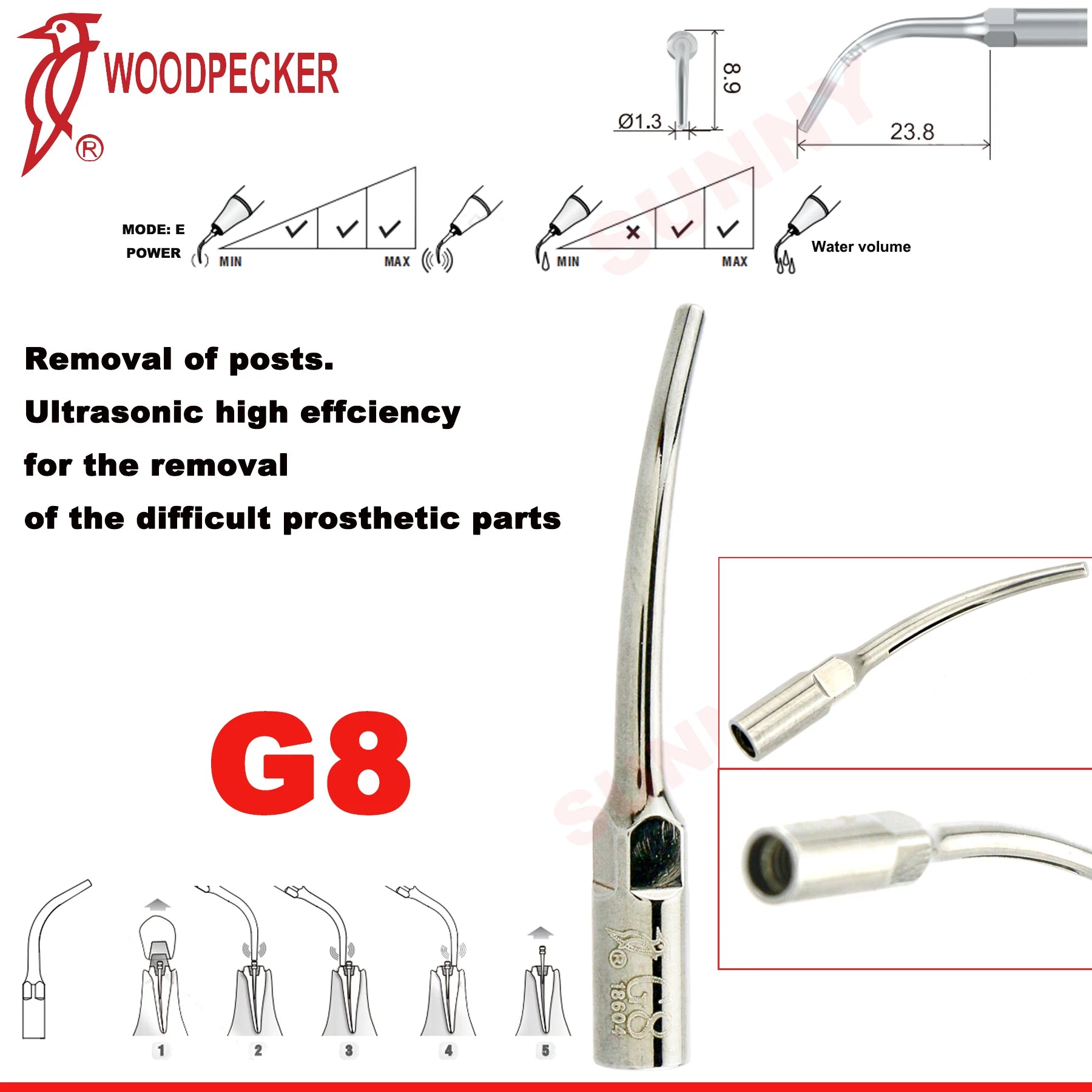 Dentistry Supplies & Equipment Scaler Tips Ultrasonic Tooth Cleaning
(Picture of G8 Piece Offers + sizes and Detail)