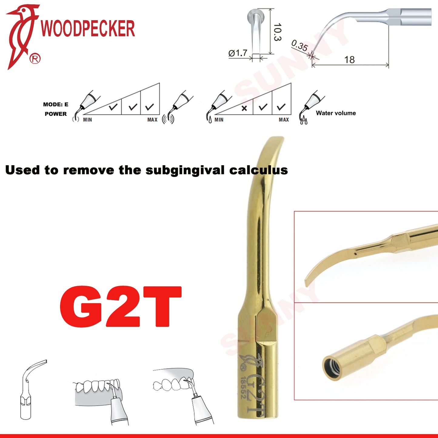 Dentistry Supplies & Equipment Scaler Tips Ultrasonic Tooth Cleaning
(Picture of G2T Piece Offers + sizes and Detail)