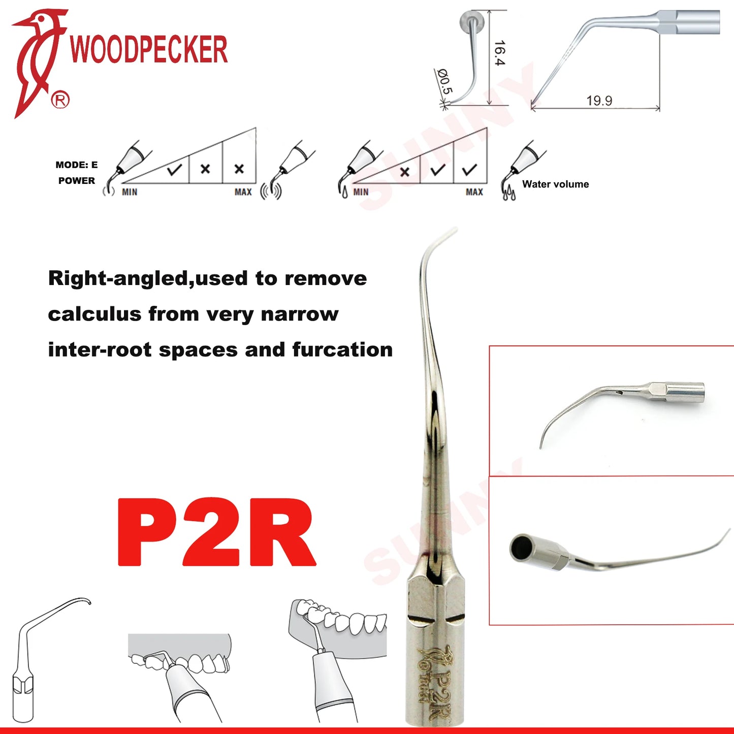 Dentistry Supplies & Equipment Scaler Tips Ultrasonic Tooth Cleaning
(Picture of P2R Piece Offers + sizes and Detail)