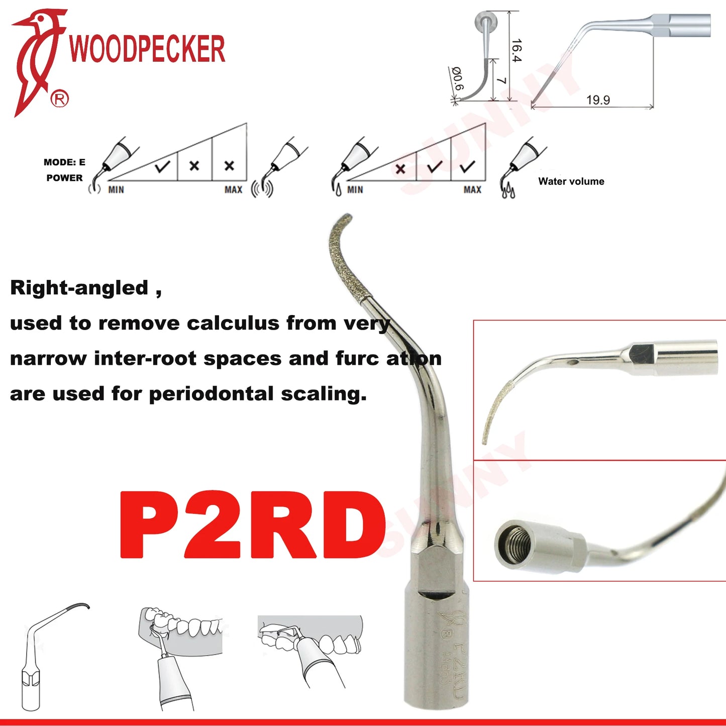 Dentistry Supplies & Equipment Scaler Tips Ultrasonic Tooth Cleaning
(Picture of P2RD Piece Offers + sizes and Detail)