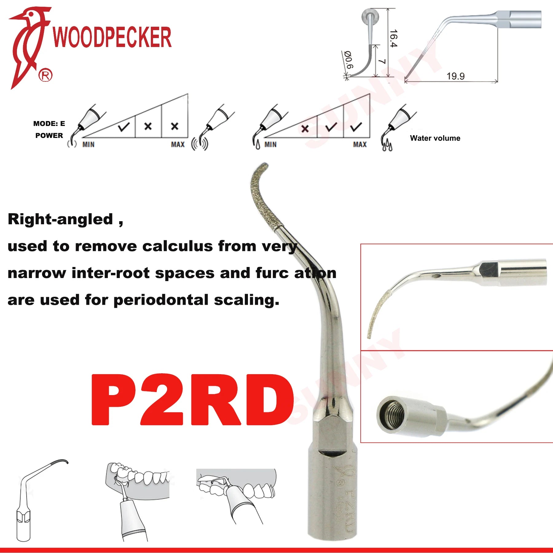 Dentistry Supplies & Equipment Scaler Tips Ultrasonic Tooth Cleaning
(Picture of P2RD Piece Offers + sizes and Detail)