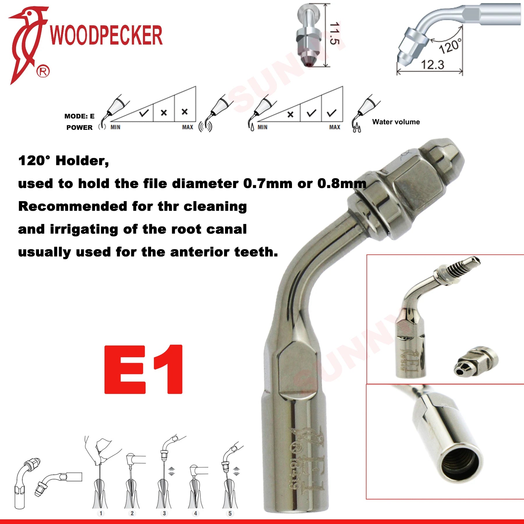 Dentistry Supplies & Equipment Scaler Tips Ultrasonic Tooth Cleaning
(Picture of E1 Piece Offers + sizes and Detail)