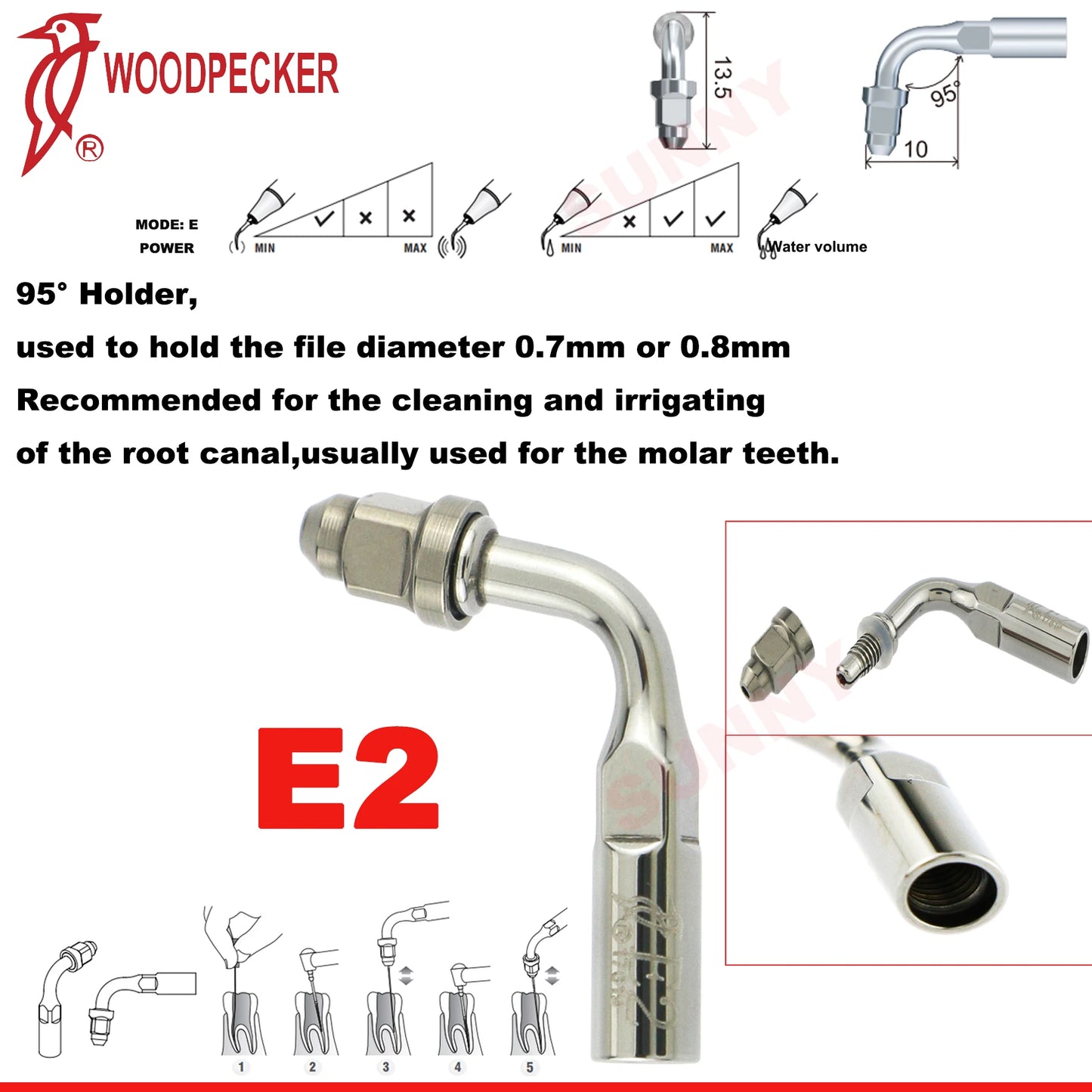 Dentistry Supplies & Equipment Scaler Tips Ultrasonic Tooth Cleaning
(Picture of E2 Piece Offers + sizes and Detail)