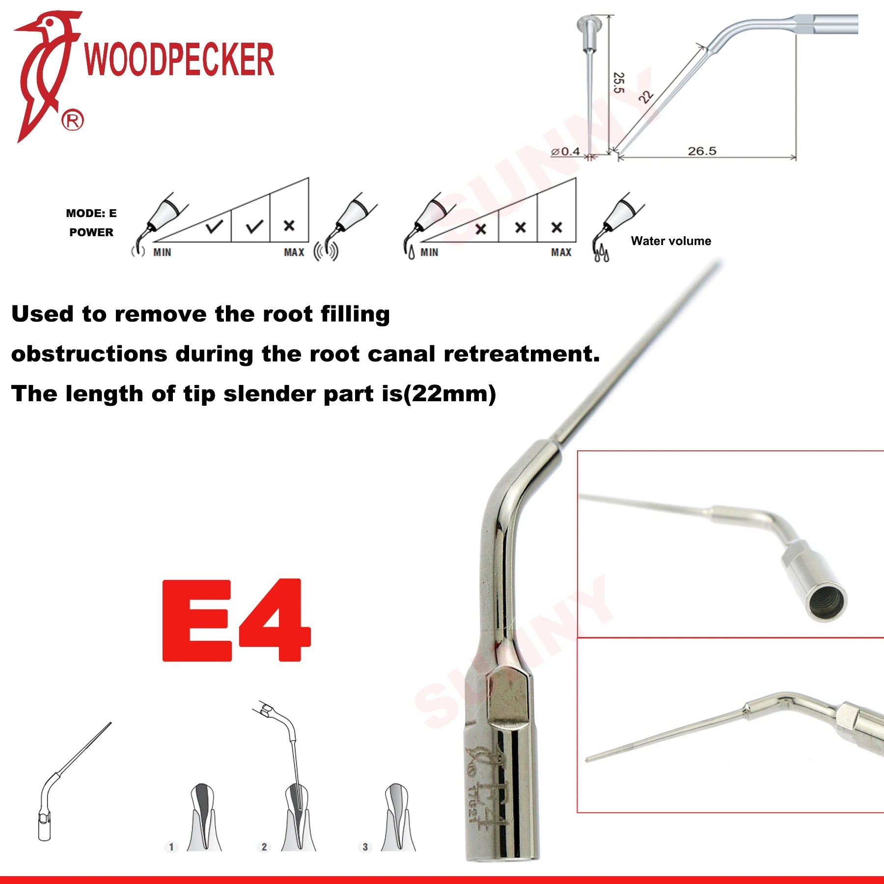 Dentistry Supplies & Equipment Scaler Tips Ultrasonic Tooth Cleaning
(Picture of E4 Piece Offers + sizes and Detail)