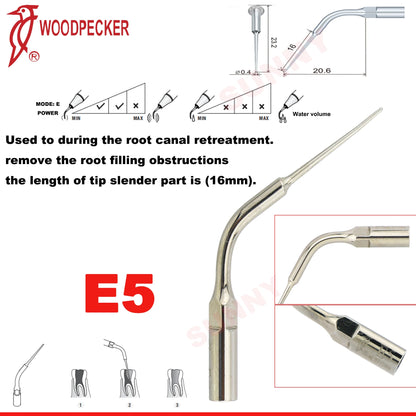 Dentistry Supplies & Equipment Scaler Tips Ultrasonic Tooth Cleaning
(Picture of E5 Piece Offers + sizes and Detail)