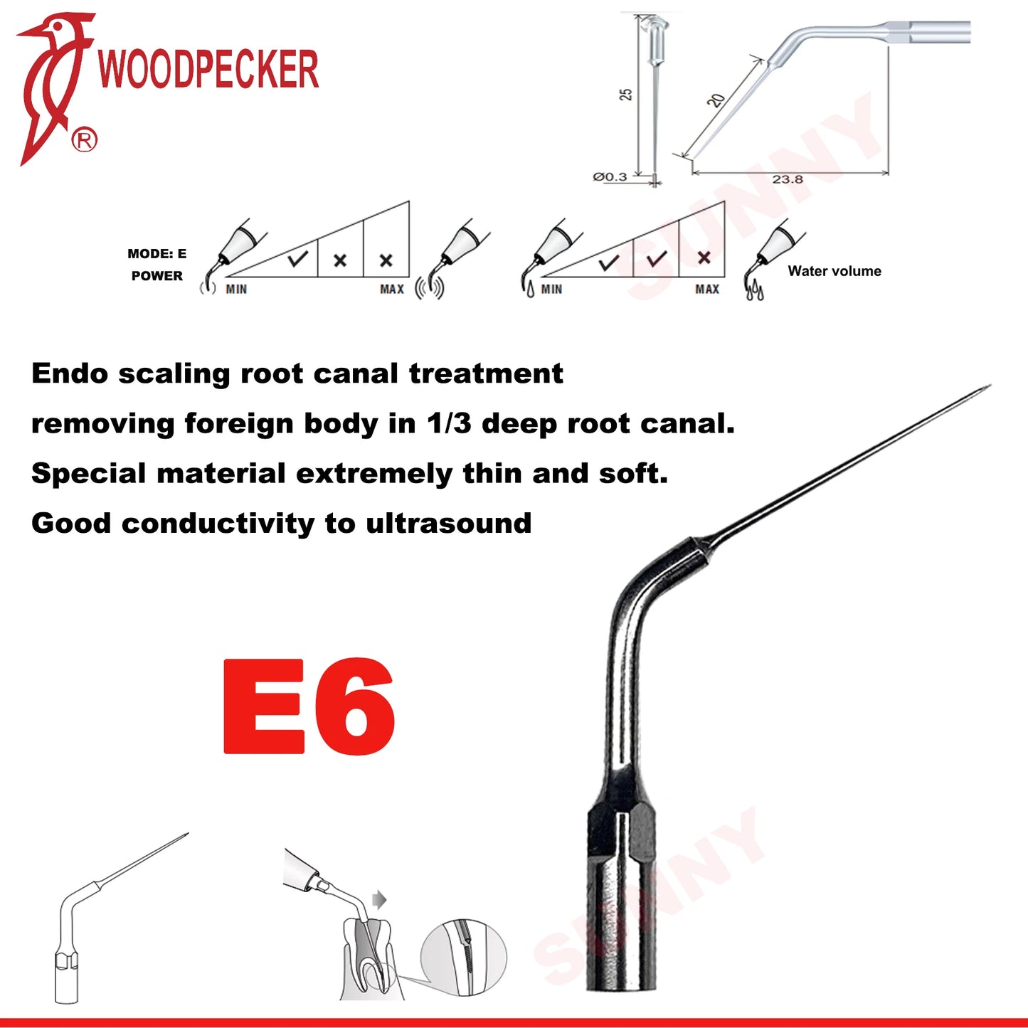 Dentistry Supplies & Equipment Scaler Tips Ultrasonic Tooth Cleaning
(Picture of E6 Piece Offers + sizes and Detail)