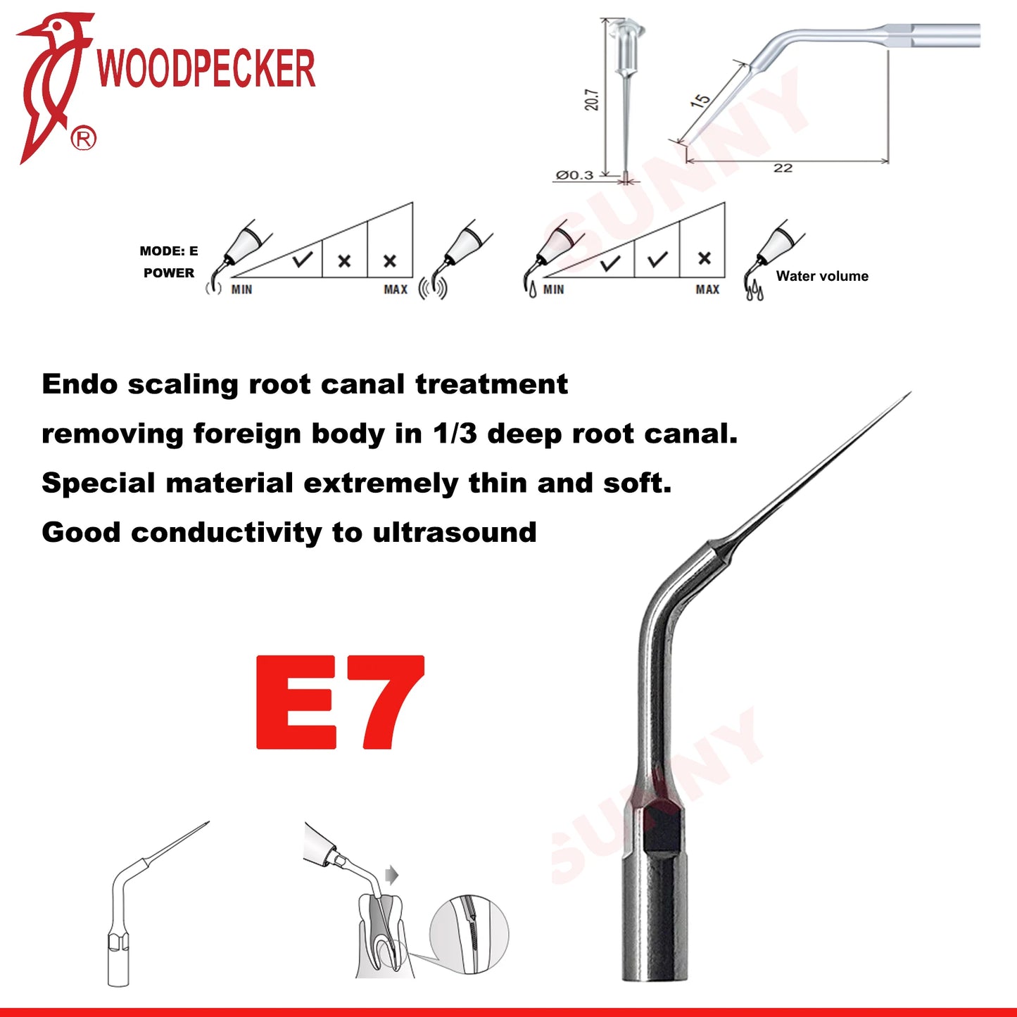 Dentistry Supplies & Equipment Scaler Tips Ultrasonic Tooth Cleaning
(Picture of E7 Piece Offers + sizes and Detail)