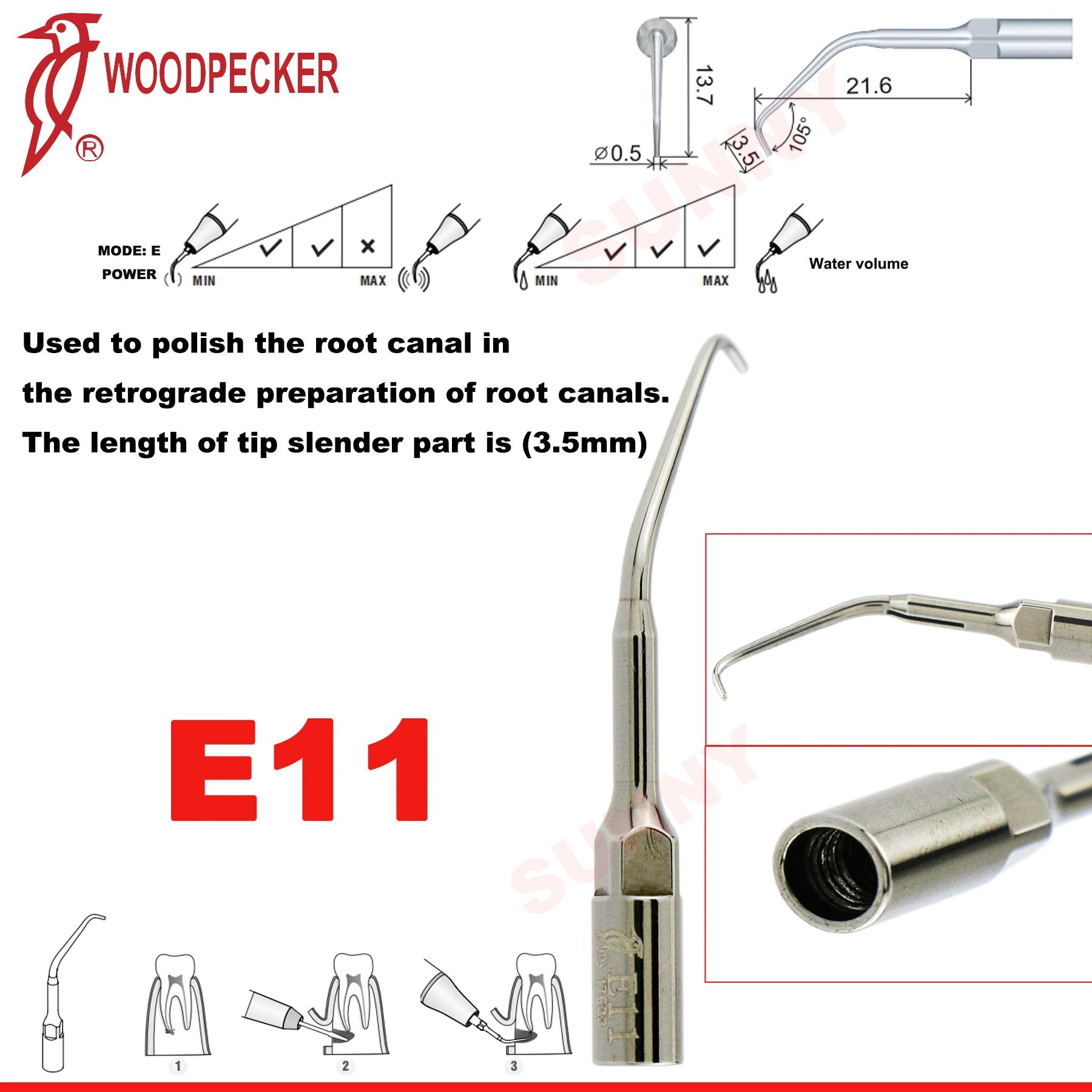 Dentistry Supplies & Equipment Scaler Tips Ultrasonic Tooth Cleaning
(Picture of E11 Piece Offers + sizes and Detail)