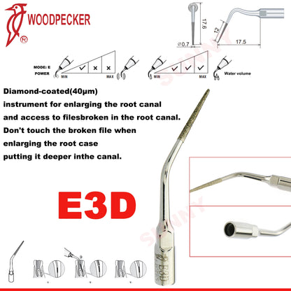 Dentistry Supplies & Equipment Scaler Tips Ultrasonic Tooth Cleaning
(Picture of E3D Piece Offers + sizes and Detail)