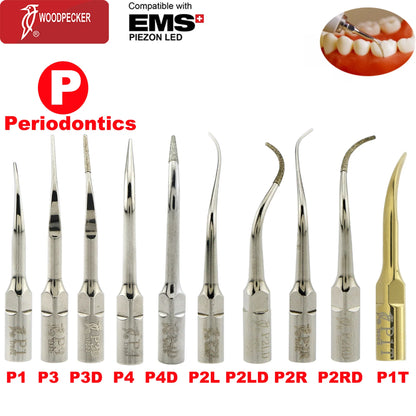 Dentistry Supplies & Equipment Scaler Tips Ultrasonic Tooth Cleaning
(Picture of P series tips)