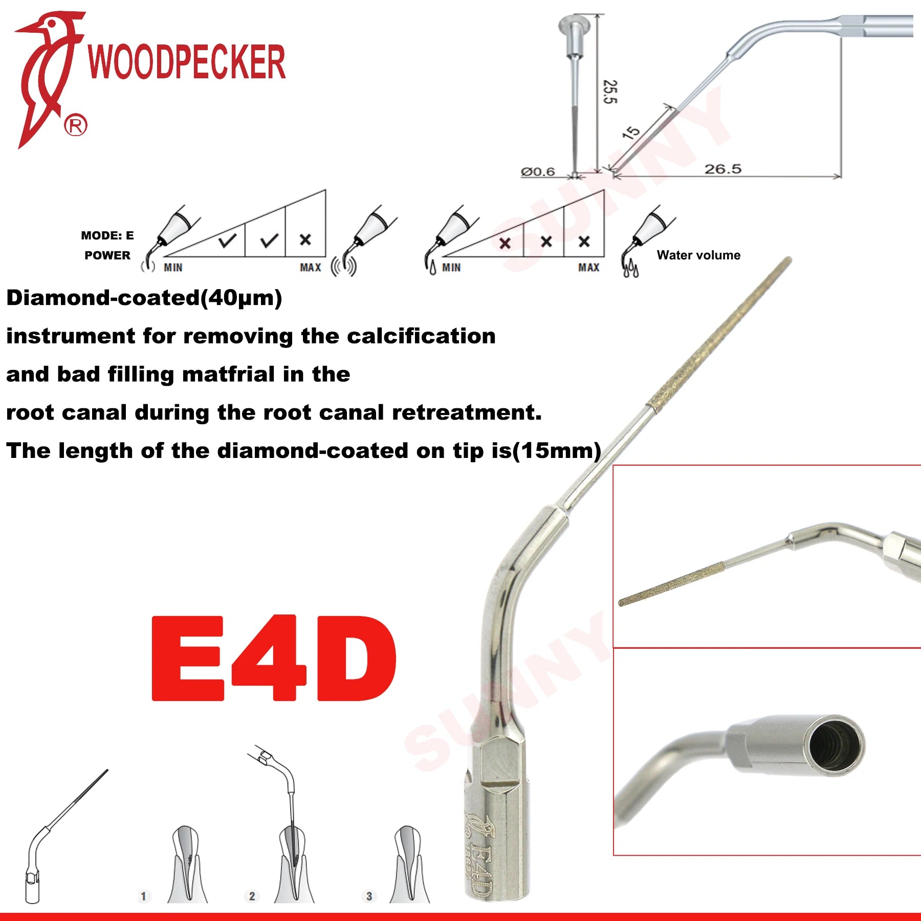 Dentistry Supplies & Equipment Scaler Tips Ultrasonic Tooth Cleaning
(Picture of E4D Piece Offers + sizes and Detail)