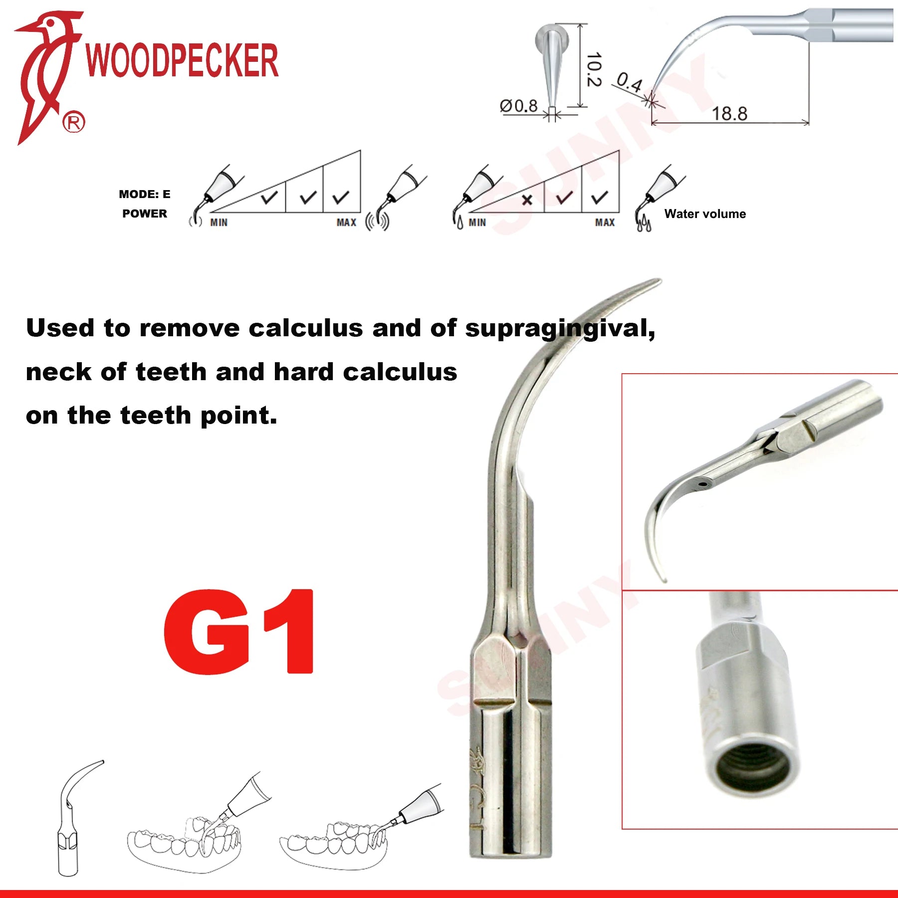 Dentistry Supplies & Equipment Scaler Tips Ultrasonic Tooth Cleaning
(Picture of G1 Piece Offers + sizes and Detail)