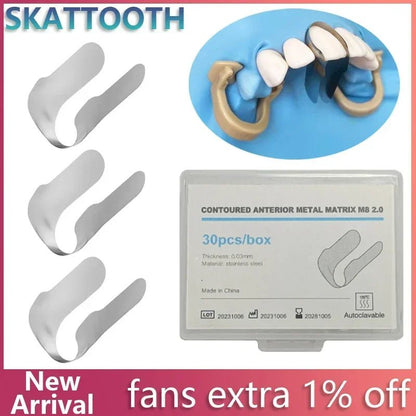 Dentistry Supplies & Equipment Sectional Contoured Anterior Metal Dental Restorations