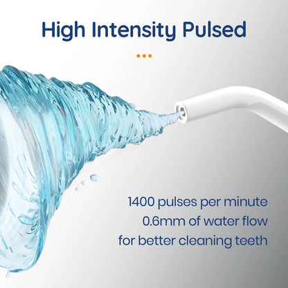 Dentistry Supplies & Equipment Smile Bright: Portable USB Water Teeth Flosser (High intensity Pulse Picture, 1400 pulses/min)