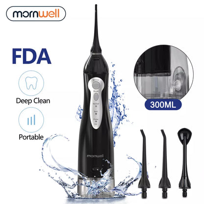 Dentistry Supplies & Equipment Smile Bright: Portable USB Water Teeth Flosser (Black Colour Offers, USB cable, tank, etc.)
