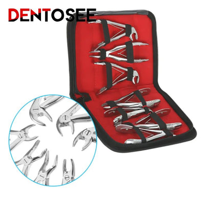 Dentistry Supplies & Equipment Tooth Extraction Forceps Set: Complete Pliers Kit