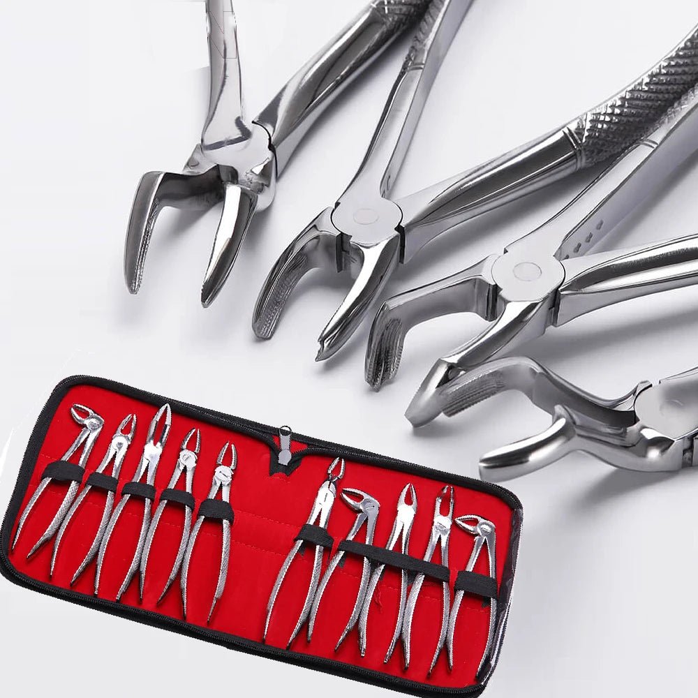 Dentistry Supplies & Equipment Tooth Extraction Forceps Set: Complete Pliers Kit