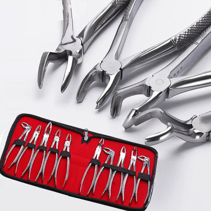 Dentistry Supplies & Equipment Tooth Extraction Forceps Set: Complete Pliers Kit